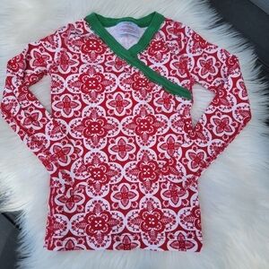 2/$20 Hanna Andersson Red and White PJ Top 100/4